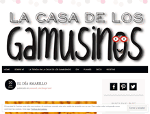 Tablet Screenshot of lacasadelosgamusinos.com